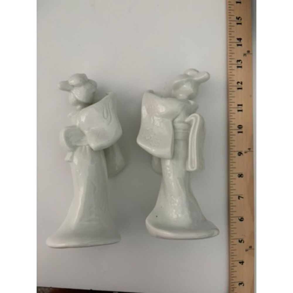 2 HomeCo porcelain geisha girls #1443